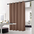 NICETOWN Blackout Blinds for Patio Door, Sliding Door Insulated Blackout Curtains, Extra Wide Curtain with Grommet Top for Villa/Hall/Parlor (Cappuccino, 70 inches W x 95 inches L) by NICETOWN