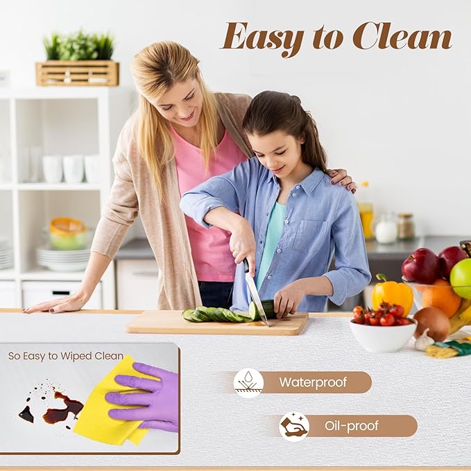 Drawer Shelf Liner for Kitchen Cabinets Non-Adhesive, Non Slip Shelf Paper Waterproof Thickened Cabinet Liners for Shelves, Strong Grip Mats for Cupboard, Dresser, Pantry, White, 23.6 in x 20 FT - Image 4