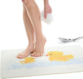 Enkosi Loofah Non-Slip Shower Mat - Shower Floors, Bathtub, Bathrooms, Wet Areas - Cushioned Bath Mat with Drain Holes - Quick Dry PVC, Secure Safety Pad Without Suction Cups (32x24 Duck) by ENKOSI