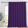 NICETOWN Patio Door Curtain for Living Room, Grommet Sound Reducing Room Divider Privacy Window Treatment for Living Room/Guest Room Darkning, Royal Purple, 1 Panel, W120 x L108 by NICETOWN