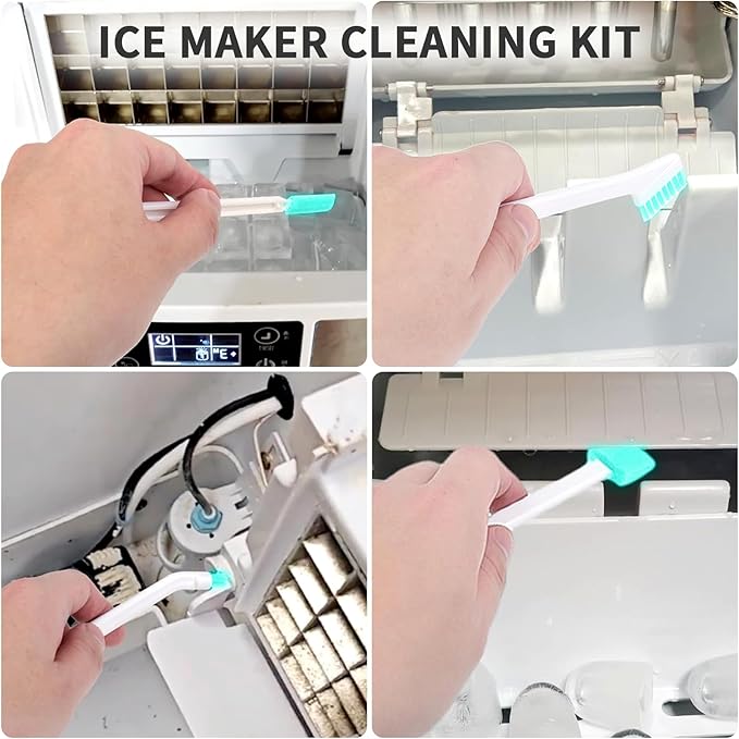 16 Pcs Ice Maker Machine Cleaning Brush Set Tools for Housekeeping, Humidifier Cleaning Brush, 2 Pcs 55 in Pipe Brushes Nylon Bristles with 12 Professional Crevice Clean Brushes for Household - Image 2