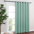 NICETOWN Blackout Sliding Door Curtains 84 Inch Length, Extra Wide Room Divider Grommet Energy Saving Thermal Insulated Curtain for Patio Door Window(W80 x L84, 1 Panel, Aqua Blue) by NICETOWN