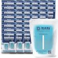 Dry & Dry 48 Pack White Moisture Absorbers - Dehumidifier for Basements, Closets, Bathrooms & Laundry Rooms - 4 Times Faster Absorption by DryDry
