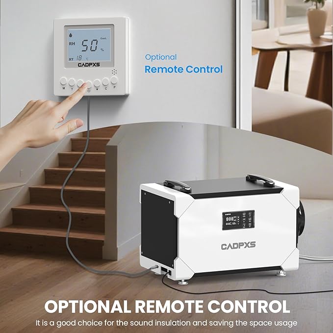 CADPXS Crawlspace Dehumidifier with Pump and Drain Hose, 145 Pints Commercial-Grade Dehumidifier for Crawl Spaces, Basements, Industrial and Water Damage Use, Large Capacity, Auto Defrost, cETL - Image 6
