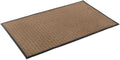 Kempf Water Retainer Front Door Mat, 36” x 60”, Brown, Outdoor Indoor Entrance, Non-Slip, Low Profile, Natural Rubber Doormat, Traps Dirt and Moisture by Kempf