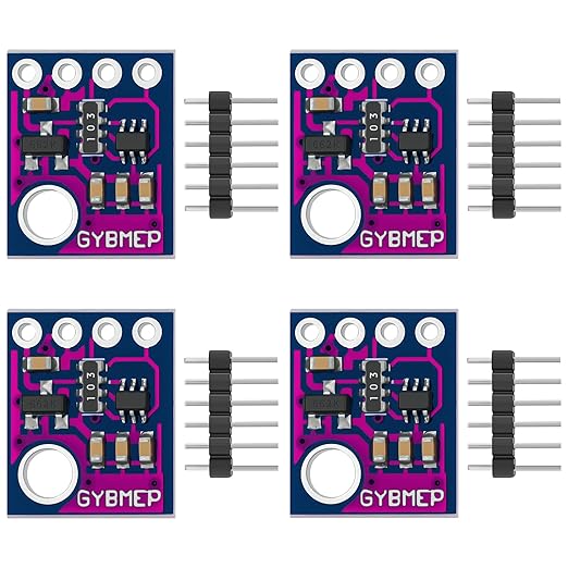 4pcs BME280 5V Sensor Module GY-BME280-5 Atmospheric Pressure Sensor Temperature Humidity Sensor I2C Interface Compatible with Arduino by YELUFT