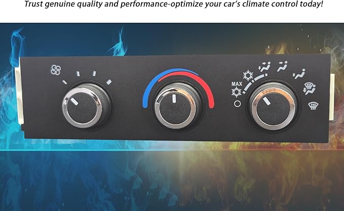 599-217 Front HVAC Climate Control Module Panel is Compatible with 1996-2020 Chevy Express and GMC Savana A/C Heater Control Switch - Image 4