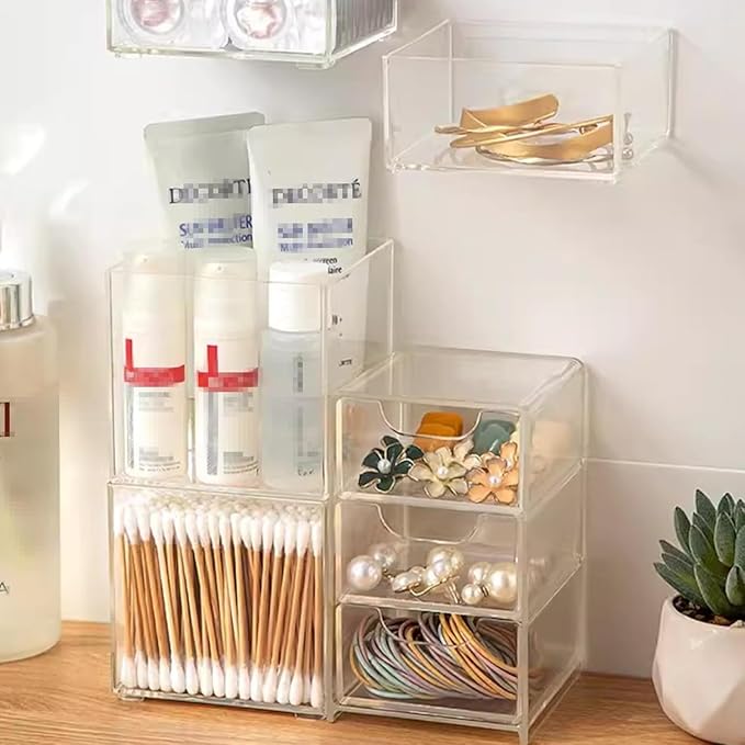 Acrylic Box Clear Display Boxes with Lids 2 Packs 5.9x5.9x5.9Inch Acrylic Square Cube Decorative Boxes Jewelry Storage Box for for Birthday Valentine's Day Party Favor Candy Pill and Tiny Jewelry - Image 3