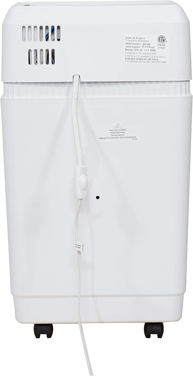 AIRCARE Space Saver Large Evaporative Whole House Commercial 6 Gallon Humidifier for Large Rooms 2,700 sq ft. With Digital Controls, Auto Humidistat and Automatic Shut Off - Image 8