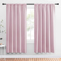 NICETOWN Blackout Curtains for Girls Room - Nursery Essential Thermal Insulated Solid Rod Pocket Top Blackout Drapes (Lavender Pink, 1 Pair, 52 x 72 Inch) by NICETOWN