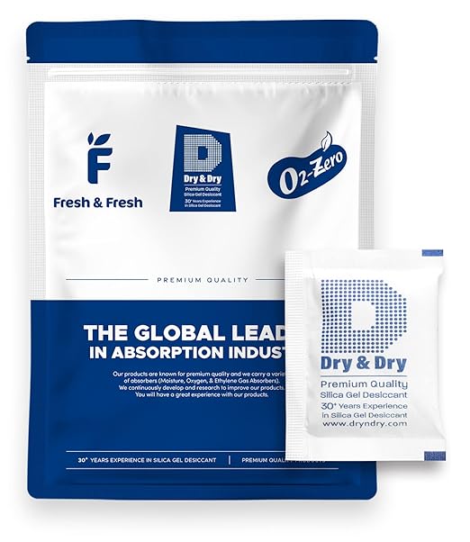 Dry & Dry 10 Gram [1000 Packets] Silica Gel Packets Silica Gel Desiccants, Silica Gel Packs - Rechargeable (Food Safe) Silica Gel Packets, Silica Packets by DryDry