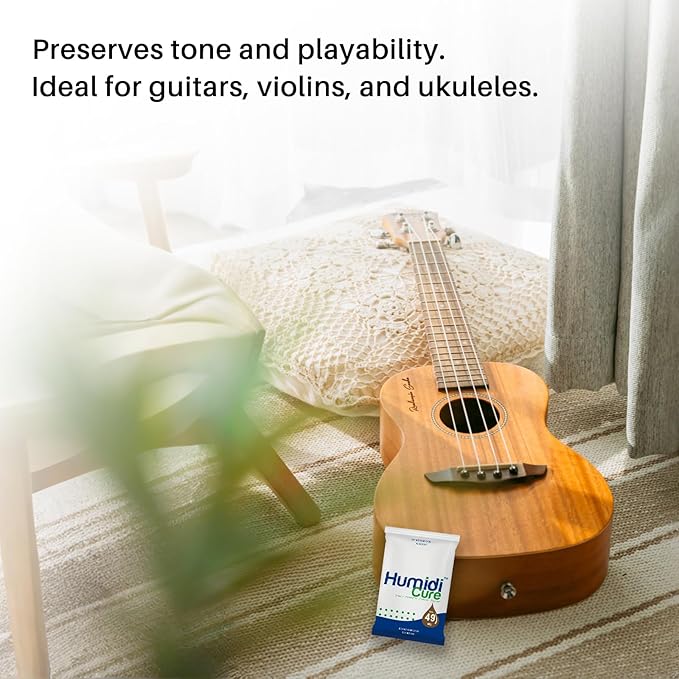 Humidi-Cure 49% 2-Way Humidity Packs, Moisture Absorbers for Wooden Instruments & Guitar, Humidity Packets with Individual sealed bag to Prevent Cracks & Dryness(60Gram Each, 1 Pack) - Image 7