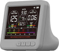 Professional Indoor Air Quality Monitor with 7X AQI,16 in 1 Portable Real-Time Detector for PM2.5 | PM10 | CO2 | TVOC | HCHO | Temp | Hum for Home Cars Plants Pets (Gray) by AirWhisperAirQualityMonitor