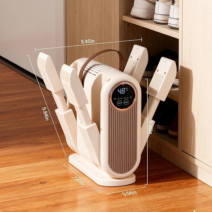 Boot and Shoe Dryer - Portable Handheld Dryer for Sneakers, Gloves and Socks, Fast Drying, Adjustable Timer, Energy Saving, Can Add Rose Salt to Help Reduce Odor - Image 7