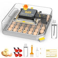 Incubator for Hatching 48 Eggs with Automatic Egg Turning and Humidity Control, Egg Incubator with Temperature, Incubators for Chicken, Ducks, Goose, Quail, Pigeon, Grey by Unknown
