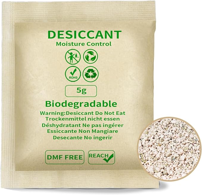 O2frepak 5G (200Packets) Food Grade Moisture Absorber Montmorillonite Desiccant Packets for Storage,with Higher Moisture Absorption by O2frepakDirect