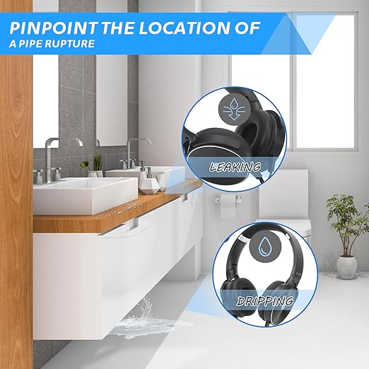 Water Leakage Detection, Underground Water Leak Detector, High Strength Sound Intensifier Water Pipe Leakage Monitor, Suitable for Site Construction, Car Maintenance - Image 4