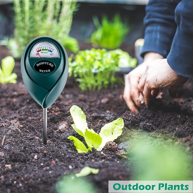 Soil Moisture Meter for House Plants, Plant Water Meter,Plant Moisture Meter for House Plants and Outdoor Plants, No Batteries Required (Green) - Image 2