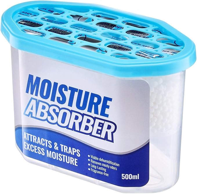 6 pieces of fragrance free moisture absorbing box,10.8 ounces portable dehumidification,navy blue design,suitable for multiple scenarios in bathroom/wardrobe/car,efficient moisture resistance - Image 7