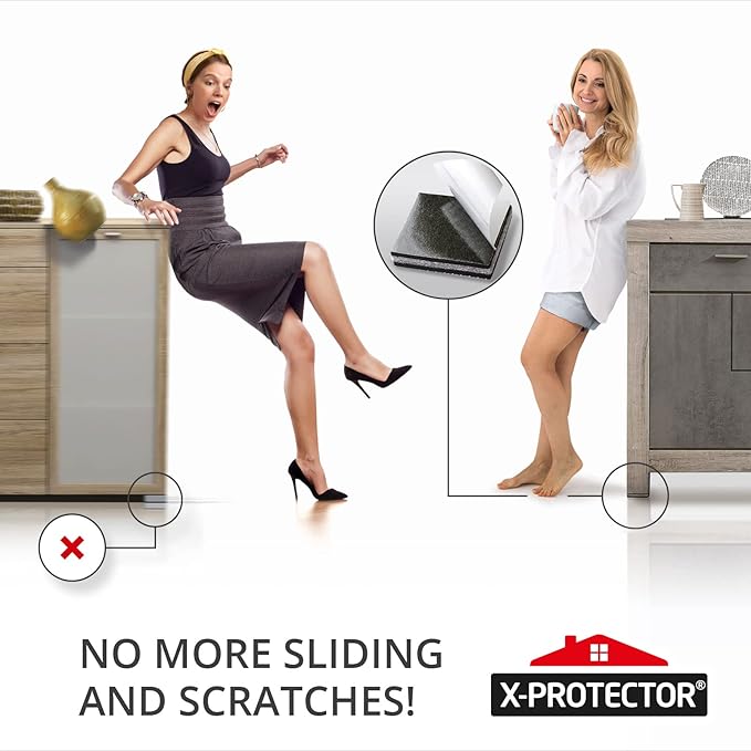 Non Slip Furniture Pads X-PROTECTOR - 16 pcs 2" - Premium Furniture Grippers! Rubber Feet Hardwood Floor Protectors for Furniture Legs - Couch Stoppers - Keep Your Furniture in Place Forever! - Image 6