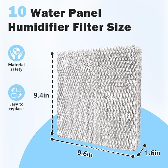 Water Filter Compatible with Trane HUMD200, HUMD200A, HUMD200T, HUMD200ABA00B Whole House Humidifiers, 2 Pack #10 Water Panel Humidifier Filter - Image 2