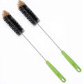 Long Bottle Brush, 17 in Bendable Cleaner Brushes for Cleaning Neck Beer Bottles, Wine, Baby Bottles, Water Bottles, Tumblers, Flask, Bird Feeder, Vase and Brewing Supplies black/2Pack by Haomaomao