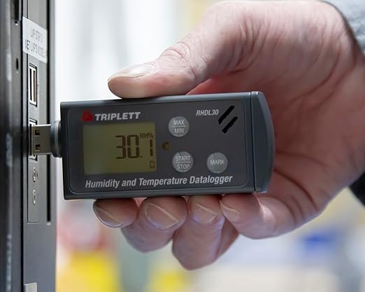 Triplett RHDL30 Temperature / Humidity PDF Data Logger - Record 24,000 Readings Each - Image 10