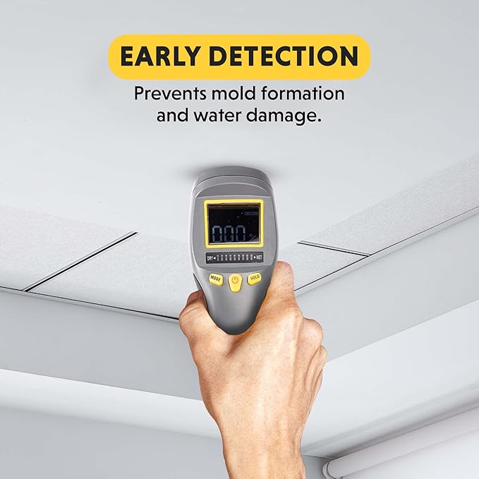 General Tools LCD Moisture Meter #MM8 - Leak and Humidity Detector - Pinless and Non-Invasive - Image 5