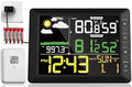 DOOMAY Indoor Outdoor Wireless Weather Station | Digital Thermometer Hygrometer Monitor with Barometric Pressure, Weather Forecast, Alarm Clock & Temp/Humidity Calibration by DOOMAY