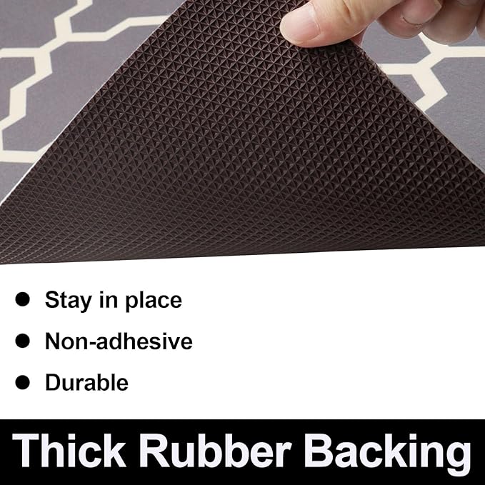 AiBOB Waterproof Under Sink Mat, Absorbent Quick Dry Sink Liners Protect Cabinets, Durable Shelf Liners, Slip Resistant and Non-Adhesive, 24X68 Grey - Image 3