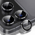 2 Pack Camera Lens Protector for iPhone 17 Pro Max/17 Pro 2025,9H Tempered Glass Scratch Resistant Metal Ring Camera Cover,Case Friendly Camera Screen Protector Accessories,Black by AFENGBOX