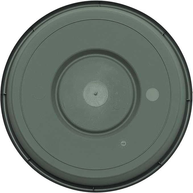 Bloem Terra Resin Saucer Tray: 4.75" Bottom Width - Basil Green - Matte, Durable, Ribbed Bottom, Indoor and Outdoor, Fits 6" Terra Pots - Image 5