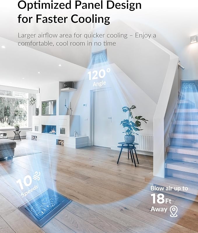 Super Quiet Register Booster Fan for 6" x 10" Register Holes, Smart Register Vent with Dual Intelligent Thermostat and WIFI App Control, Heating Cooling AC Vent Fan (ORB) - Image 6