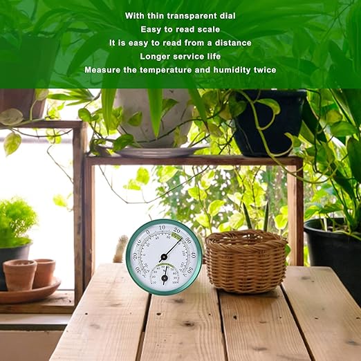 Mini Indoor Thermometer Hygrometer, 2 in 1 Temperature Humidity Meter No Battery Required Mini Wall Hanging Thin Temperature Humidity Monitor Gauge - Image 5