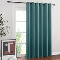 NICETOWN Blackout Room Darkening Window Curtain - Thermal Insulated Solid Grommet Blackout Curtain/Drape for Living Room (Sea Teal, Single Panel, 80 by 84-inch) by NICETOWN