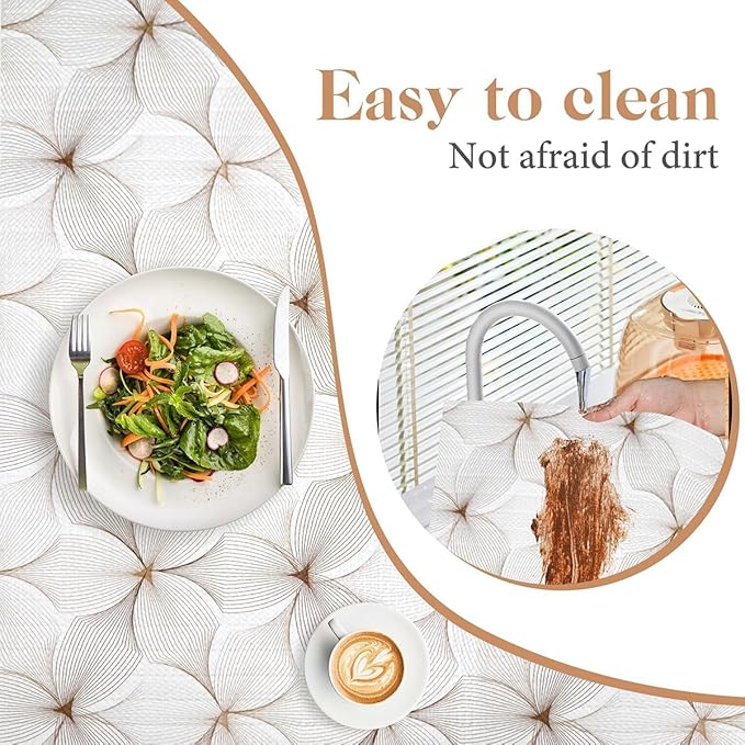 Shelf Liner for Kitchen Cabinets,Non Adhesive Cabinet Liner,Non-Slip Drawer Liner,Waterproof Shelf Liner Easy to Clean Strong Grip Liner for Cabinets,Drawers,Cupboard，(Flower 12 inx32.8 FT) - Image 6