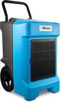 BlueDri BD-BD-130-BL Industrial Commercial Dehumidifier with Hose for Basements in Homes and Job Sites, Blue by BlueDri
