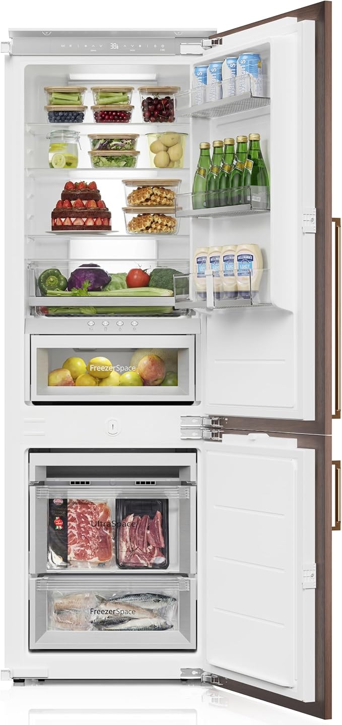Ca'Lefort 22" Panel Ready Refrigerator with Bottom Freezer, 3-zone Temperature Control, Built-in Panel-Ready Fridge Perfect for Modern Kitchens, 9.72 cu.ft (Panel Not Included) by CaLefort