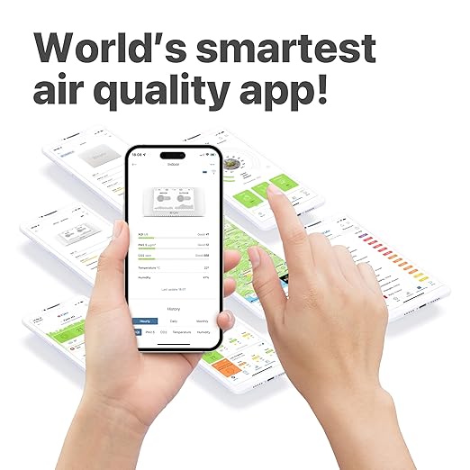 IQAir Air Quality Monitor Indoor, Swiss Design, Professional Grade, Detects PM2.5, CO2, AQI, Temperature, Humidity, Indoor Air Quality Real-Time Air Quality & Forecasting, Historic Data - Image 8