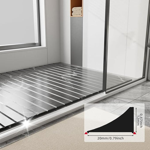 118 Inch Water Guard for Kitchen Sink，Silicone Rubber Kitchen Splash Guard, Corner Water Retaining Dam Strip for Countertop,Shower, Bathroom，Self Adhesive Caulk Seal Strip Edge Trim (Transparent) - Image 2