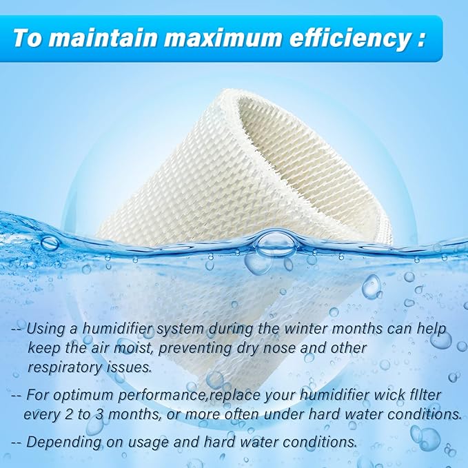 MAF2 Super Wick Humidifier Filter, for Aircare/Essick Air/Moist Air Humidifier MA0600, MA0601, MA0800, MA08000, Kenmore 5408,154080,32 15508 Filters, Humidifier Replacement Wicks - 2-Pack - Image 2
