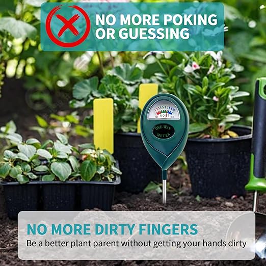 Green Soil Moisture Meter, Soil Tester, Moisture Meter Plants, Soil Moisture Tester, Soil Water Tester for Plants, Plant Moisture Monitor, No Battery Needed - Image 3