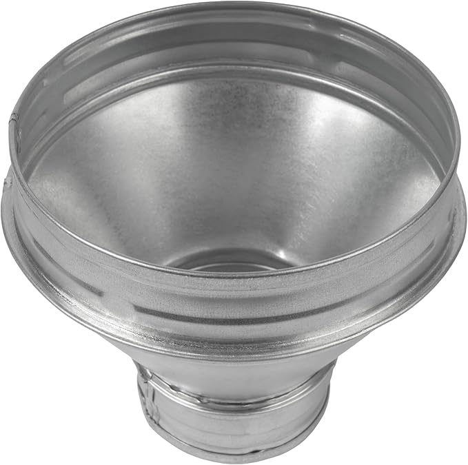 Vent Systems 6" Inch to 3" Inch Duct Reducer Adapter Connector Fitting Pipe Increaser Reducer Cone for HVAC Ventilation Systems, Exhausts and Grow Tents. (Galvanized Steel, 150 to 80 mm) - Image 6