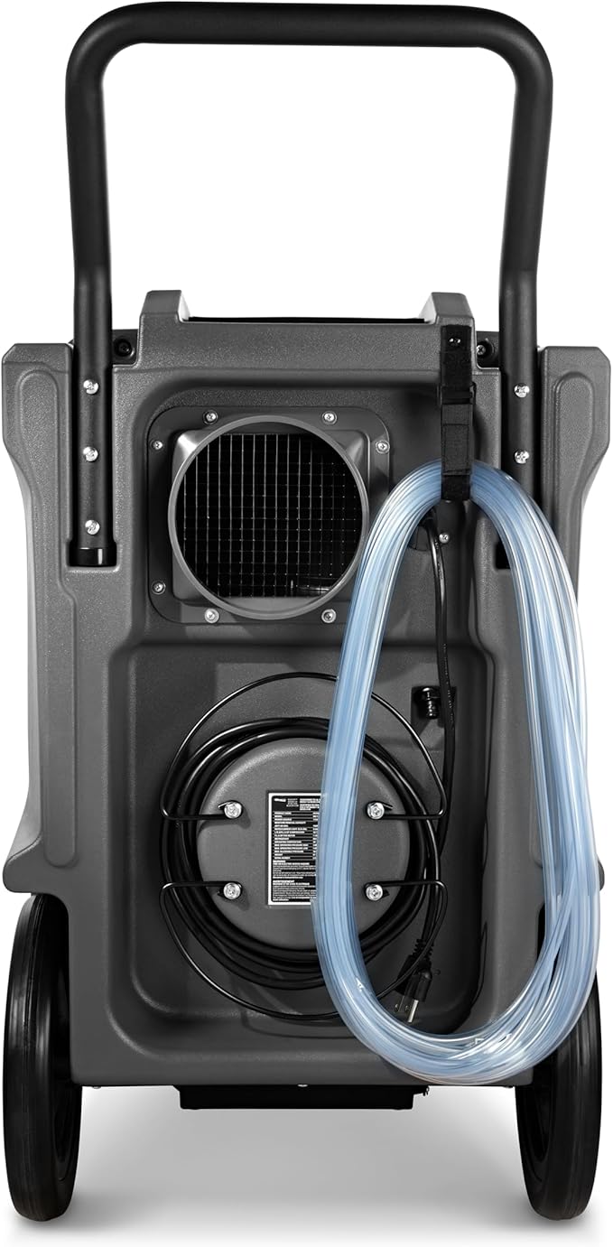 BlueDri BD-BD-130-BL Industrial Commercial Dehumidifier with Hose for Basements in Homes and Job Sites, Blue - Image 9