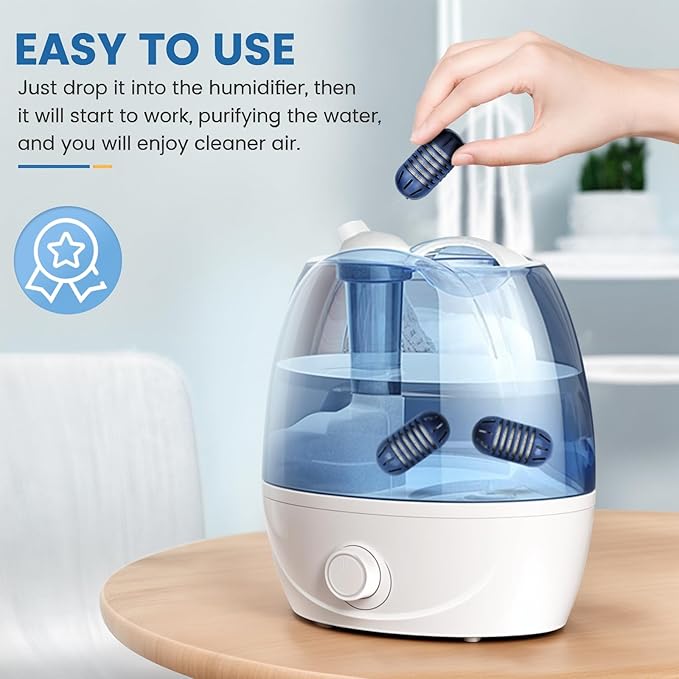 isinlive Demineralization Cartridge for HoMedics Ultrasonic Humidifiers: 20-Pack Demineralization Cartridges Filter Replacement, Filters Mineral Deposits, Prevents Hard Water Build-Up, Purifies Water - Image 5
