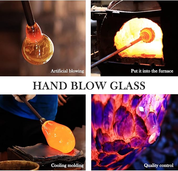 Porseme 500ml Glass Essential Oil Diffuser Aromatherapy Ultrasonic Cool Mist Humidifier 15-21 Running Hours Waterless Auto-Off Air Diffusers for Sleeping Yoga Office Working Spa and Rest (Deep Blue) - Image 5
