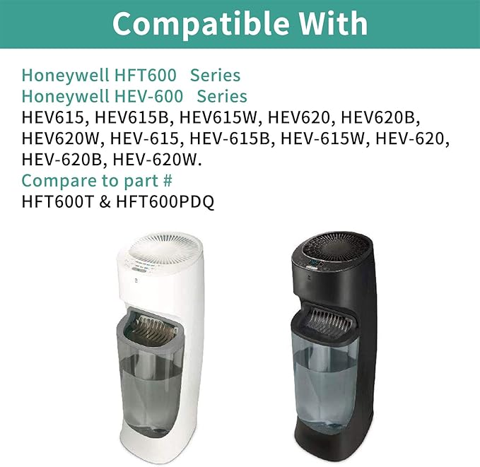 HFT600 for Honeywell HFT600, HEV615, HEV620, Part# HFT600T and HFT600PDQ, Long-Last & Sturdy, 6 Packs - Image 2