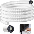 Dehumidifier Drain Hose 3/4 Inches FHT Connection with Rust-Resistant PE Connectors Cuttable Drainage Pipe Replacement Hose for Most Brand of Dehumidifiers, 15 Feet White by Unknown