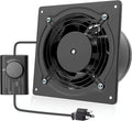 HG Power 6 Inch Exhaust Fan with Speed Controller, 308CFM Wall Exhaust Fanfor Kitchen, Bathroom, Metal Extractor Fan for Pet Room, Smoking Room, Attic, Garage, Window Ventilation by HGPOWER