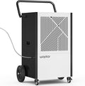 Waykar 216 Pints Commercial Dehumidifier with Pump, Drain Hose and Washable Filter Space up to 8500 Sq. Ft, for Basements, Industrial or Commercial Spaces and Flood Restoration - 5 Years Warranty by Waykar